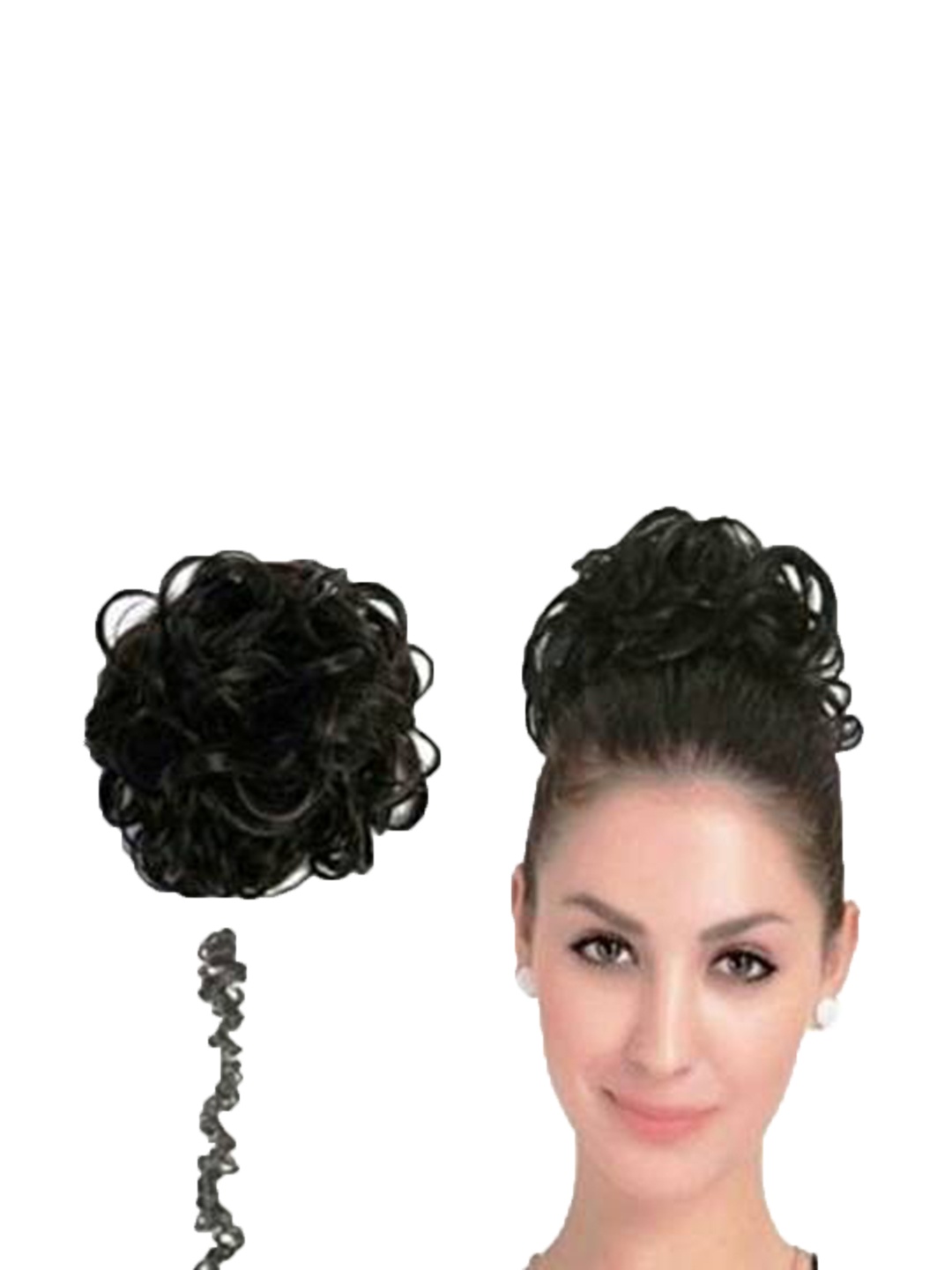 

camola deva Halo Wavy Bun Hair Extension-Highlight- 30 Inch, Gold