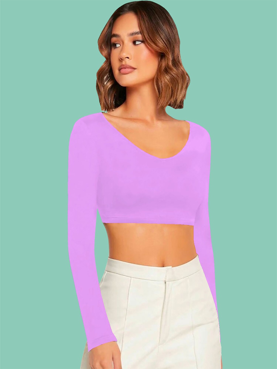 

Dream Beauty Fashion Crop Top, Lavender
