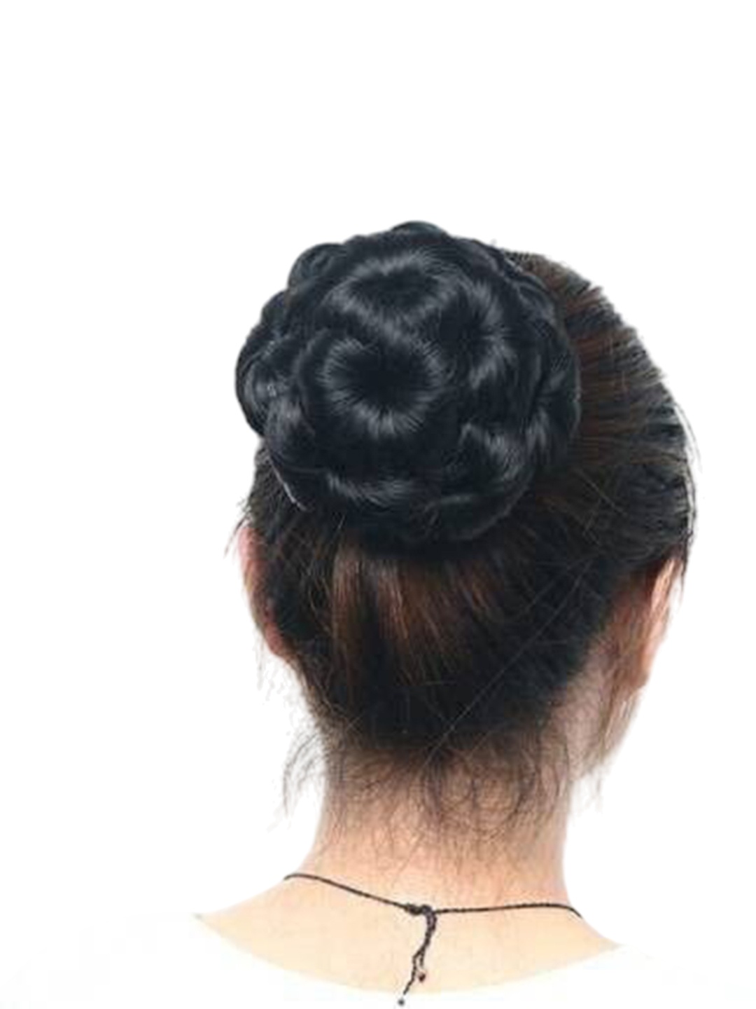 

camola deva Clip-In Juda Bun Hair Extension - Black - 6 Inch
