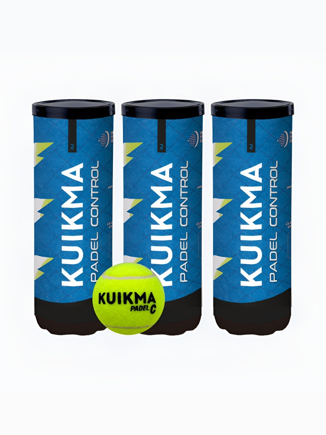 

KUIKMA By Decathlon Set Of 3 Round Shaped Pressurised Tennis Balls, Yellow