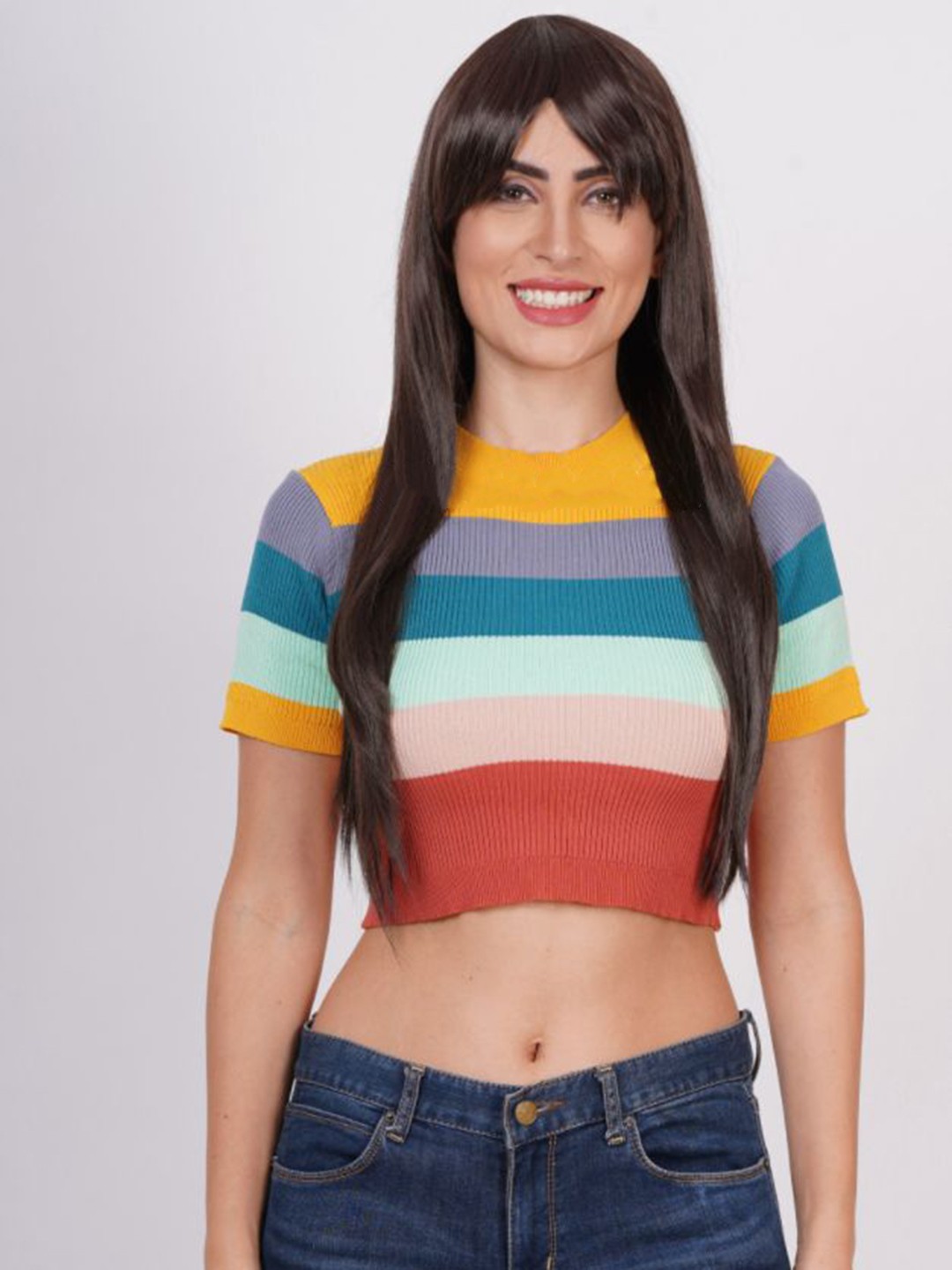 

camola deva Straight Halo Hair Extension- Black - 28 Inch