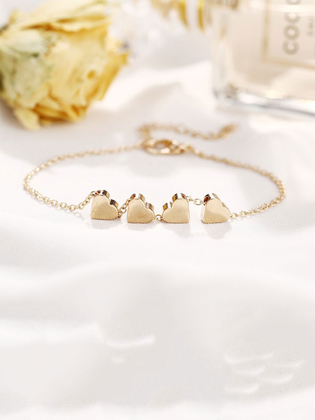 

FASHION STROM Gold-Plated Charm Bracelet