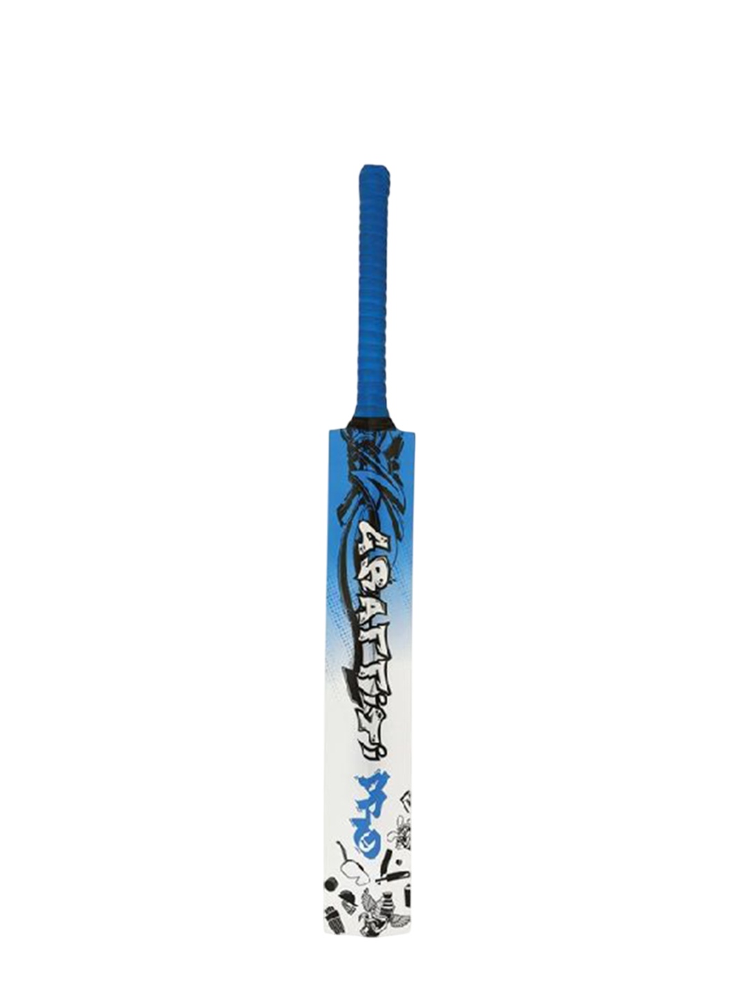 

Vicky Sports Unisex Graffiti Printed Wooden Cricket Bat, Blue