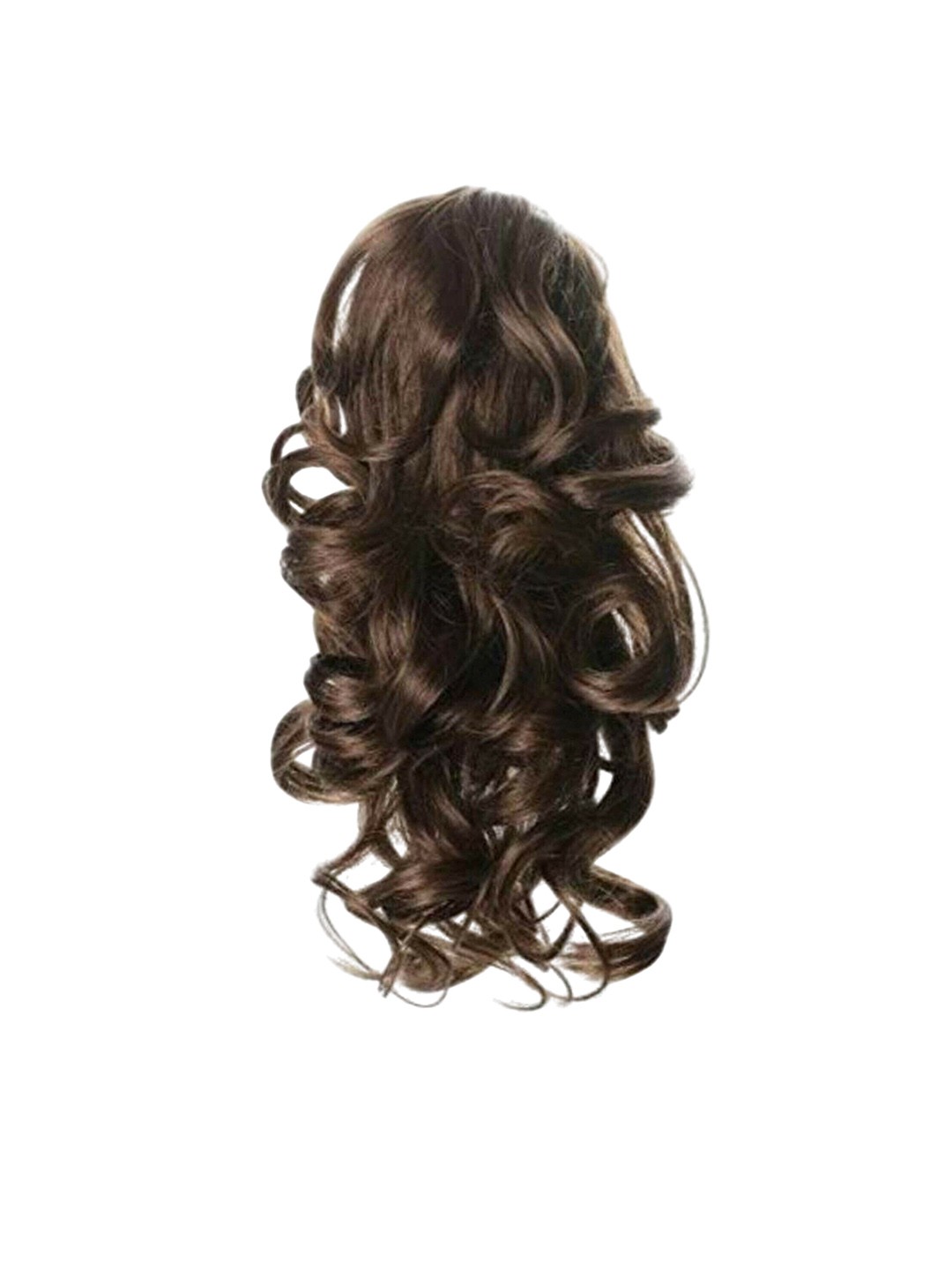 

camola deva Clip In Wavy Ponytail Hair Extension- Brown- 20 Inch