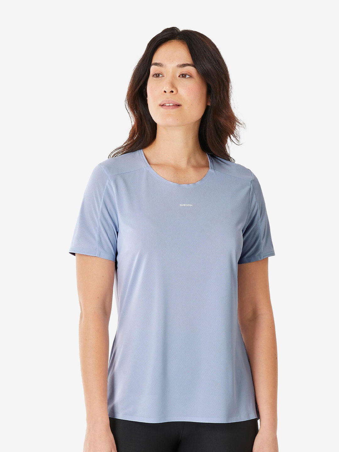 

Quechua By Decathlon Women Solid Round Neck T-shirt, Blue