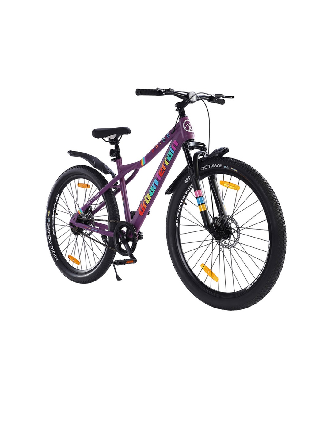 

URBAN TERRAIN Pride Steel 27.5T Steel Single Speed Mountain Cycle, Purple