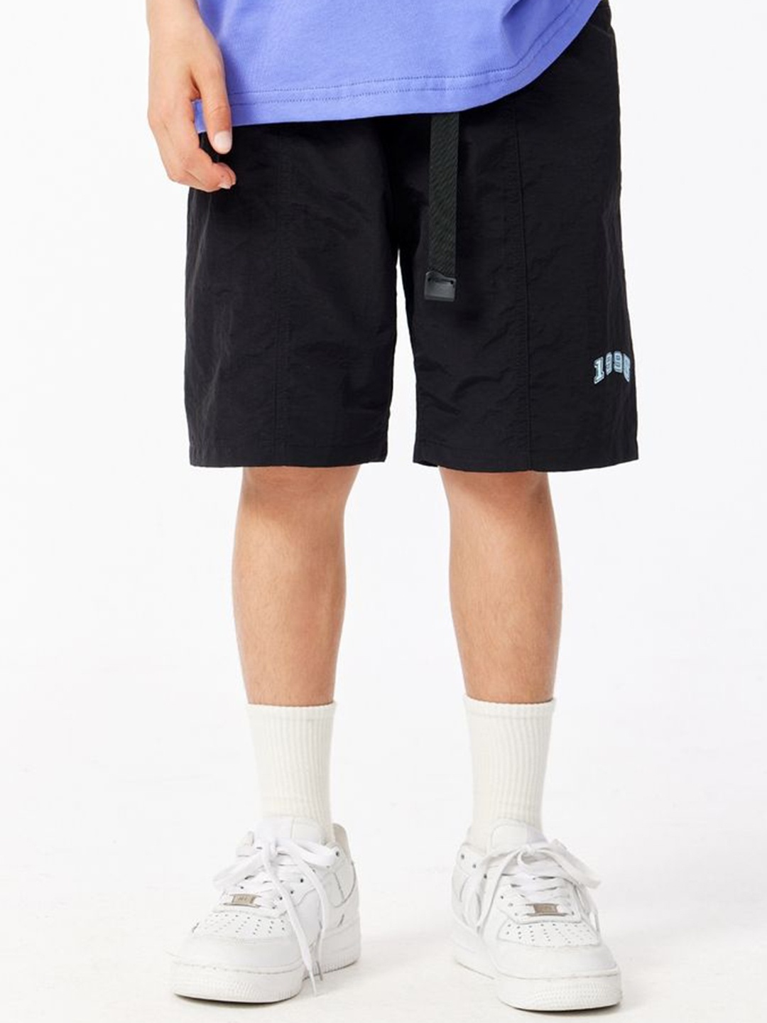 

LULU & SKY Unisex Kids High-Rise Sports Shorts, Black