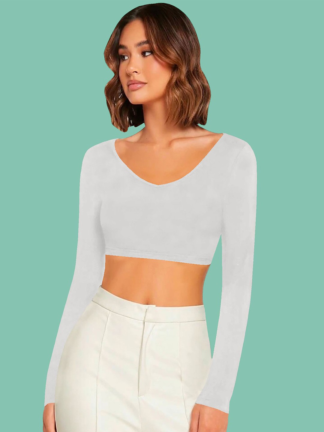 

Dream Beauty Fashion Crop Top, White