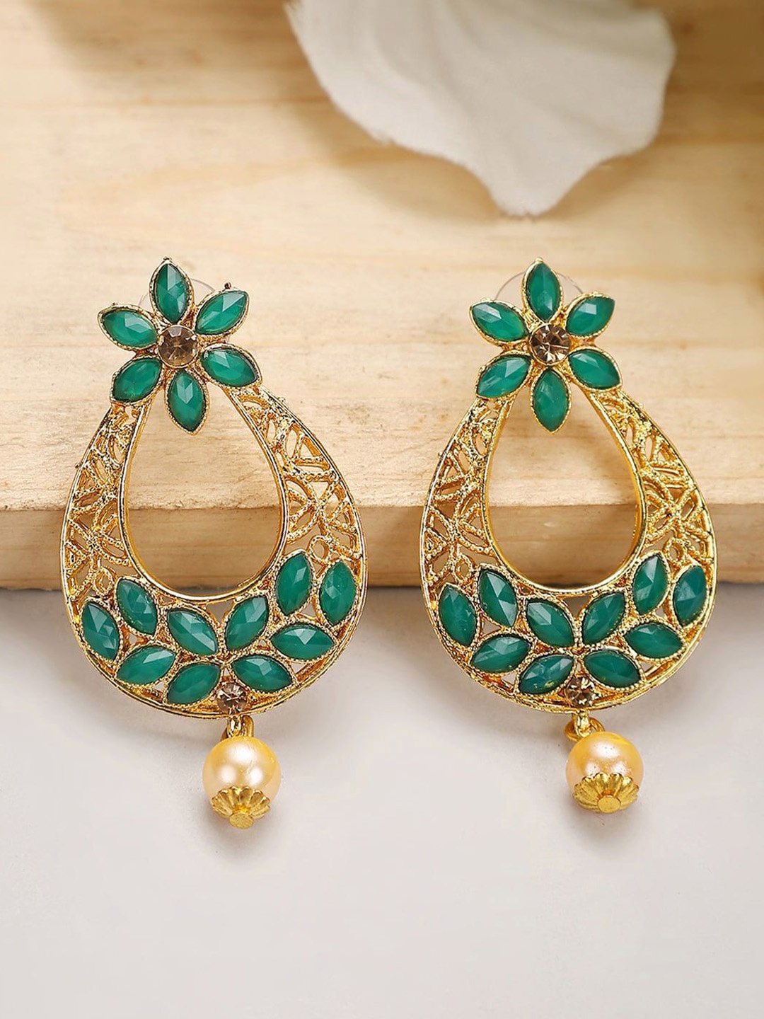 

Anouk Gold Plated Contemporary Shaped Drop Earrings