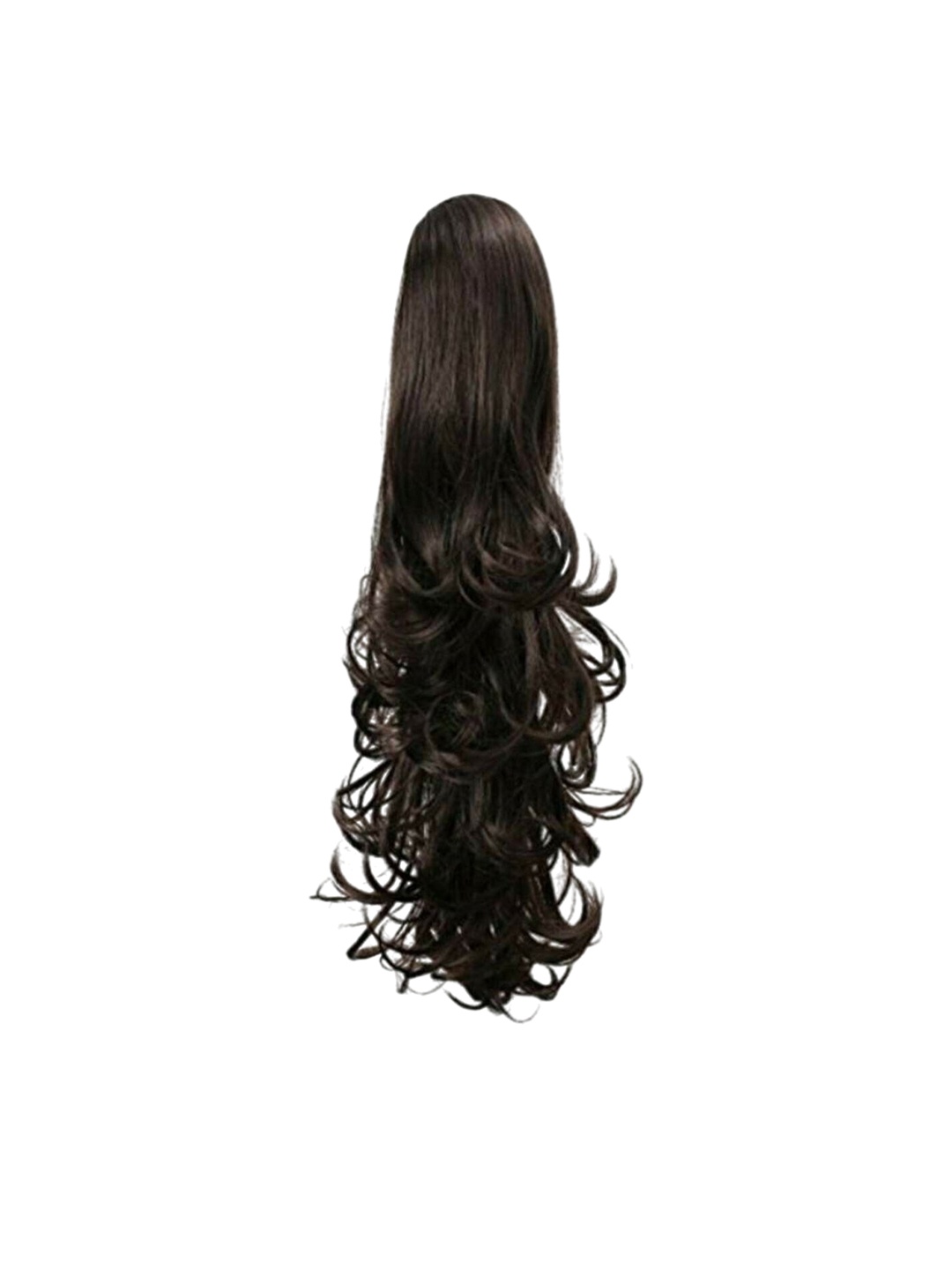 

camola deva Clip-In Wavy Ponytail Hair Extension - Black - 20 Inch