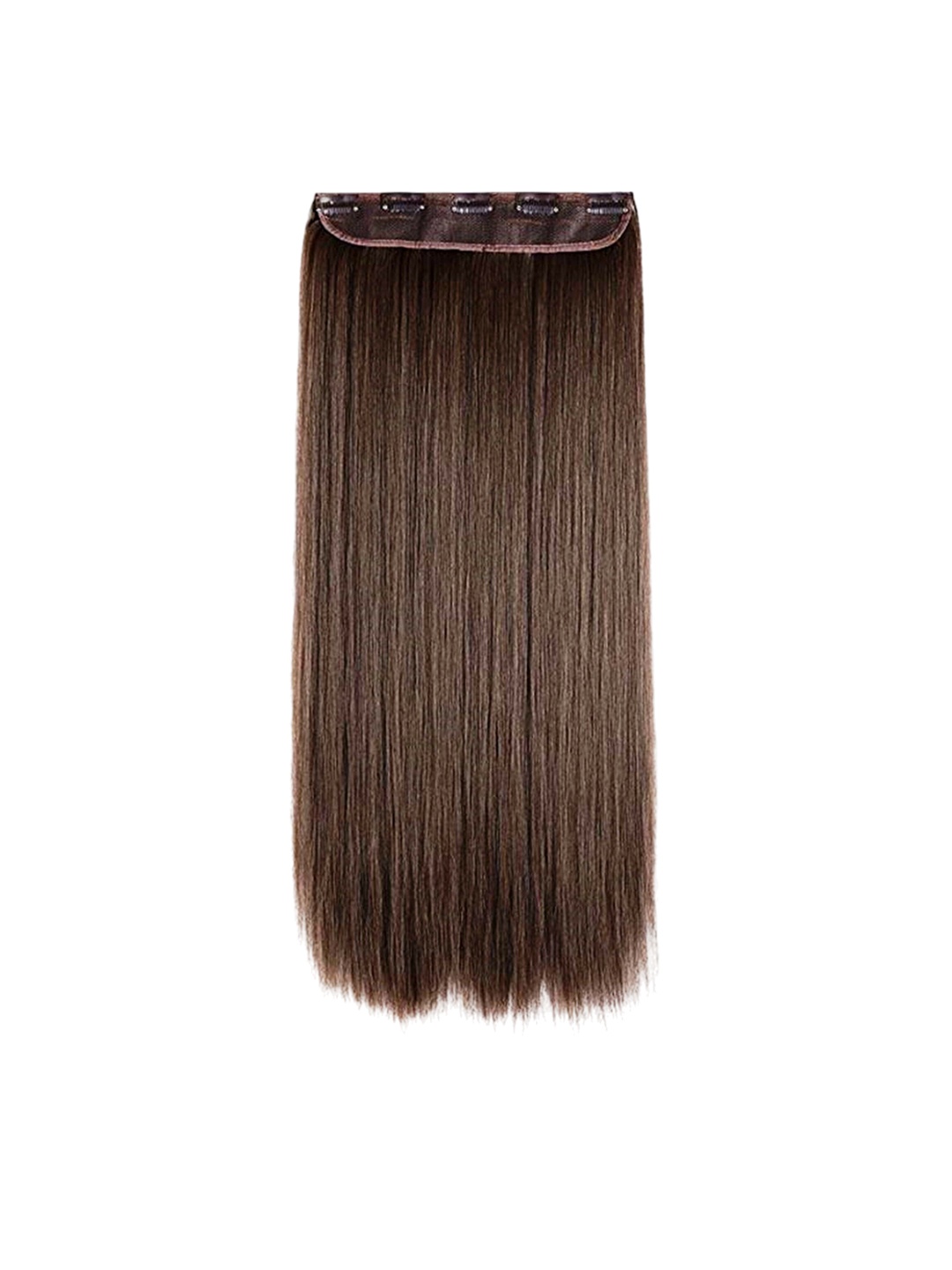 

camola deva Clip-In Ponytail Straight Hair Extension - Brown - 24 Inch