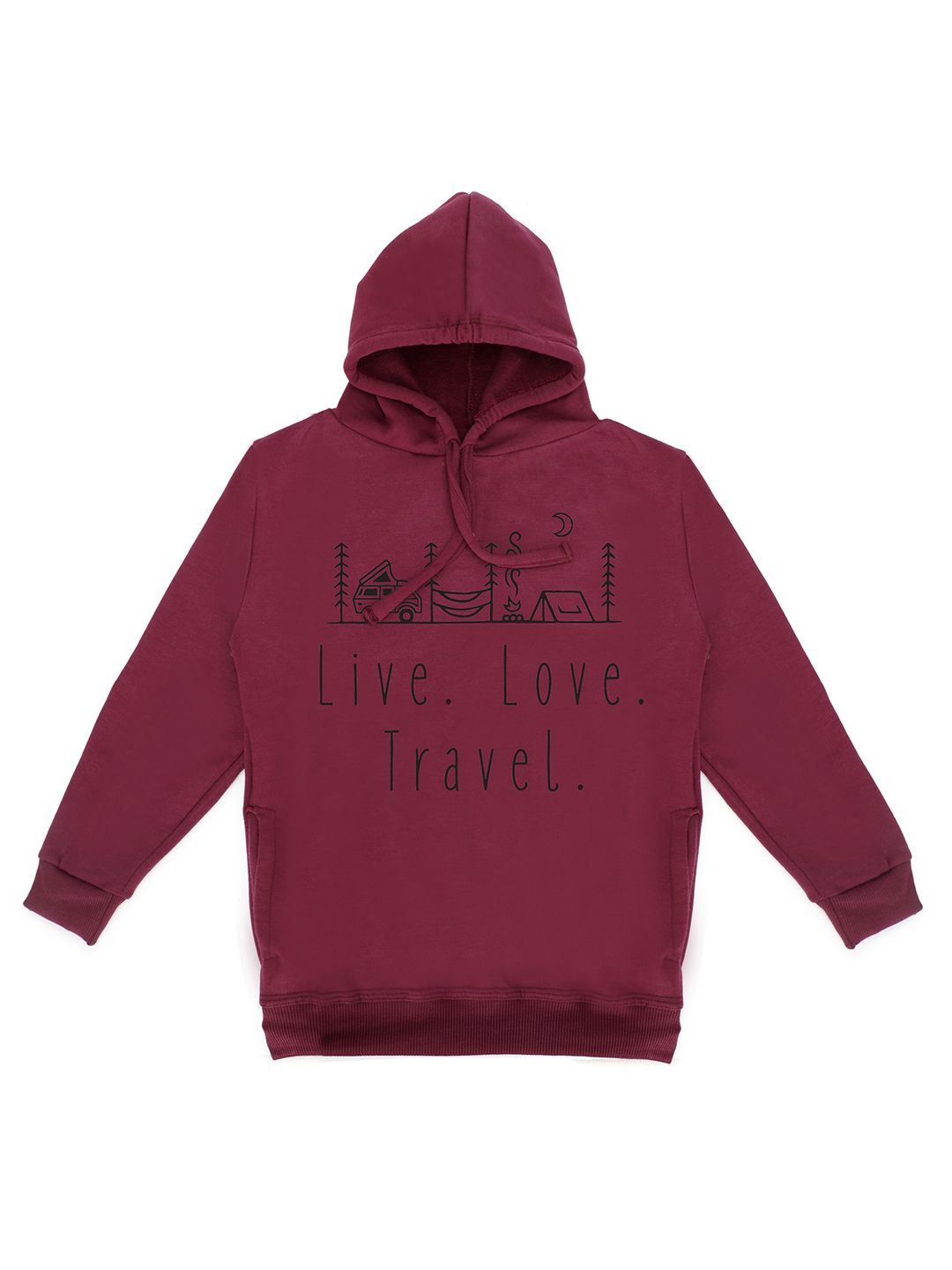 

Fabvio Plus Unisex Kids Printed Hooded Sweatshirt, Purple