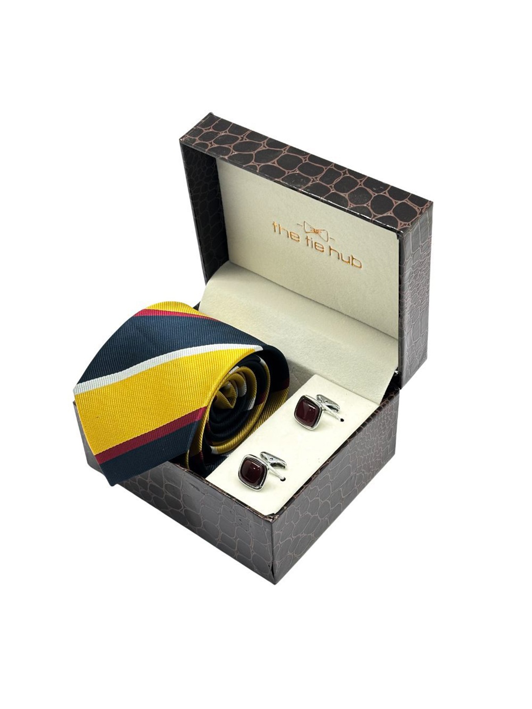 

The Tie Hub Men Accessory Gift Set, Yellow