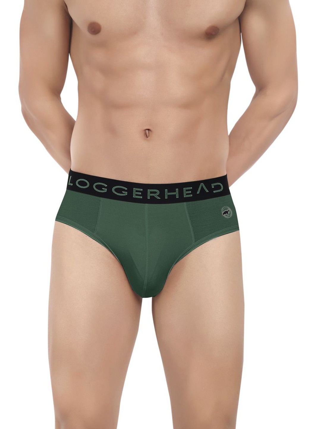 

LOGGERHEAD Cotton Hipster Brief LHMB013-Garden, Green