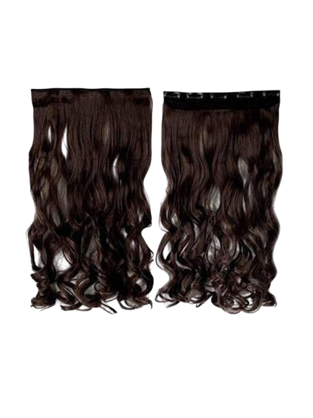 

camola deva Wavy Clip-In Hair Extension - Brown- 22 Inch