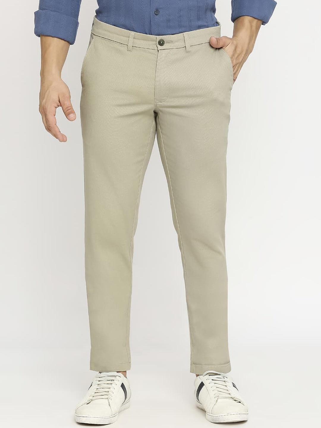 

Basics Men Comfort Trousers, Green