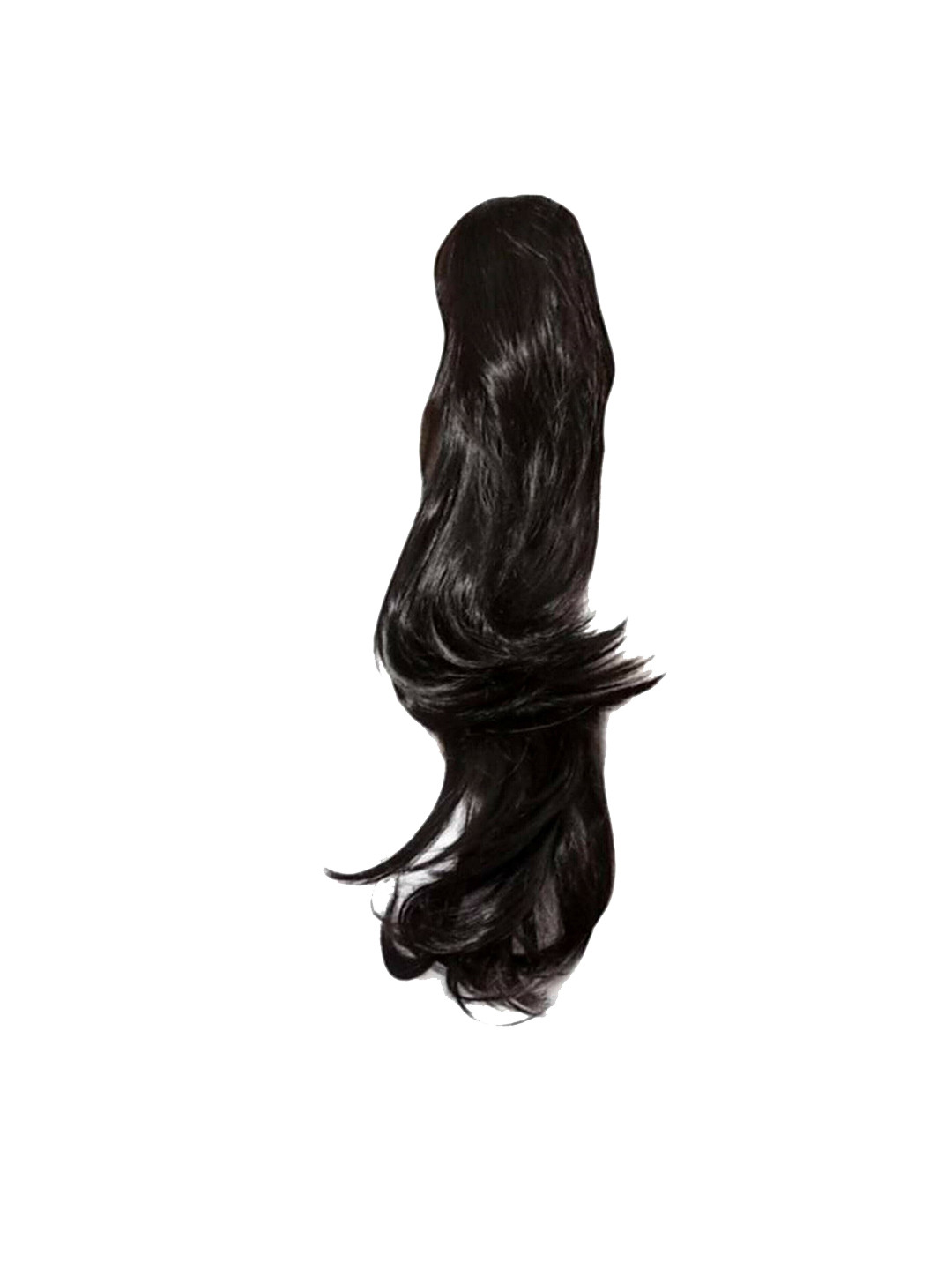 

camola deva Clip-In Ponytail Straight Hair Extension - Brown - 20 Inch, Black