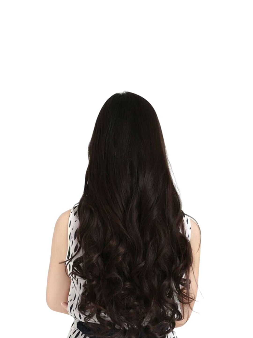 

camola deva Wavy Clip-In Hair Extension - Brown- 22 Inch