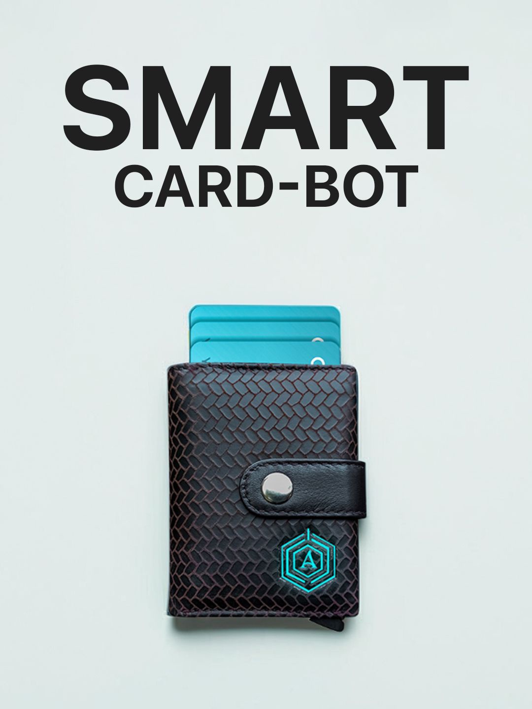 

ARISTA VAULT Men Geometric Printed PU Three Fold Wallet, Black