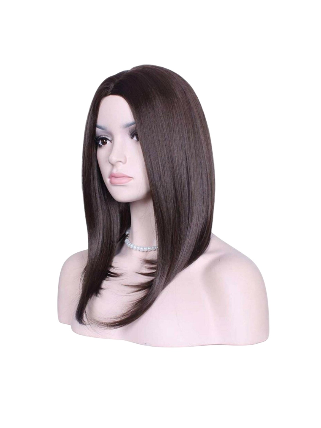 

camola deva Clip-In Full Head Straight Short Hair Extension - Brown - 36 Inch