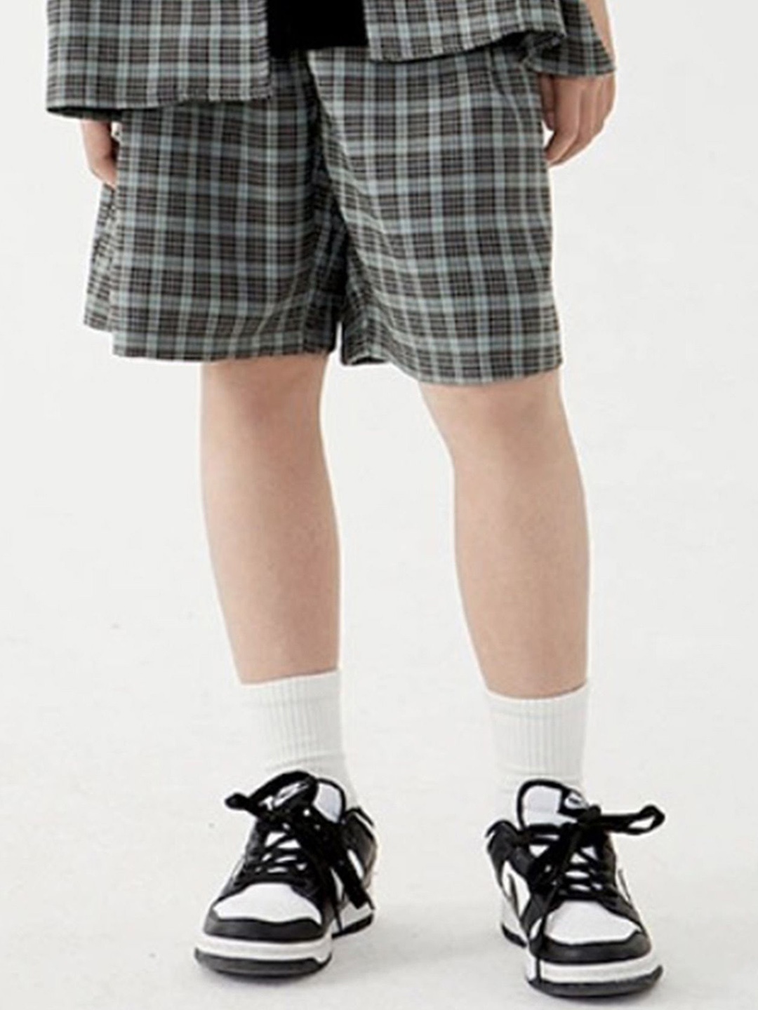 

LULU & SKY Unisex Kids Checked Printed High-Rise Shorts, Multi
