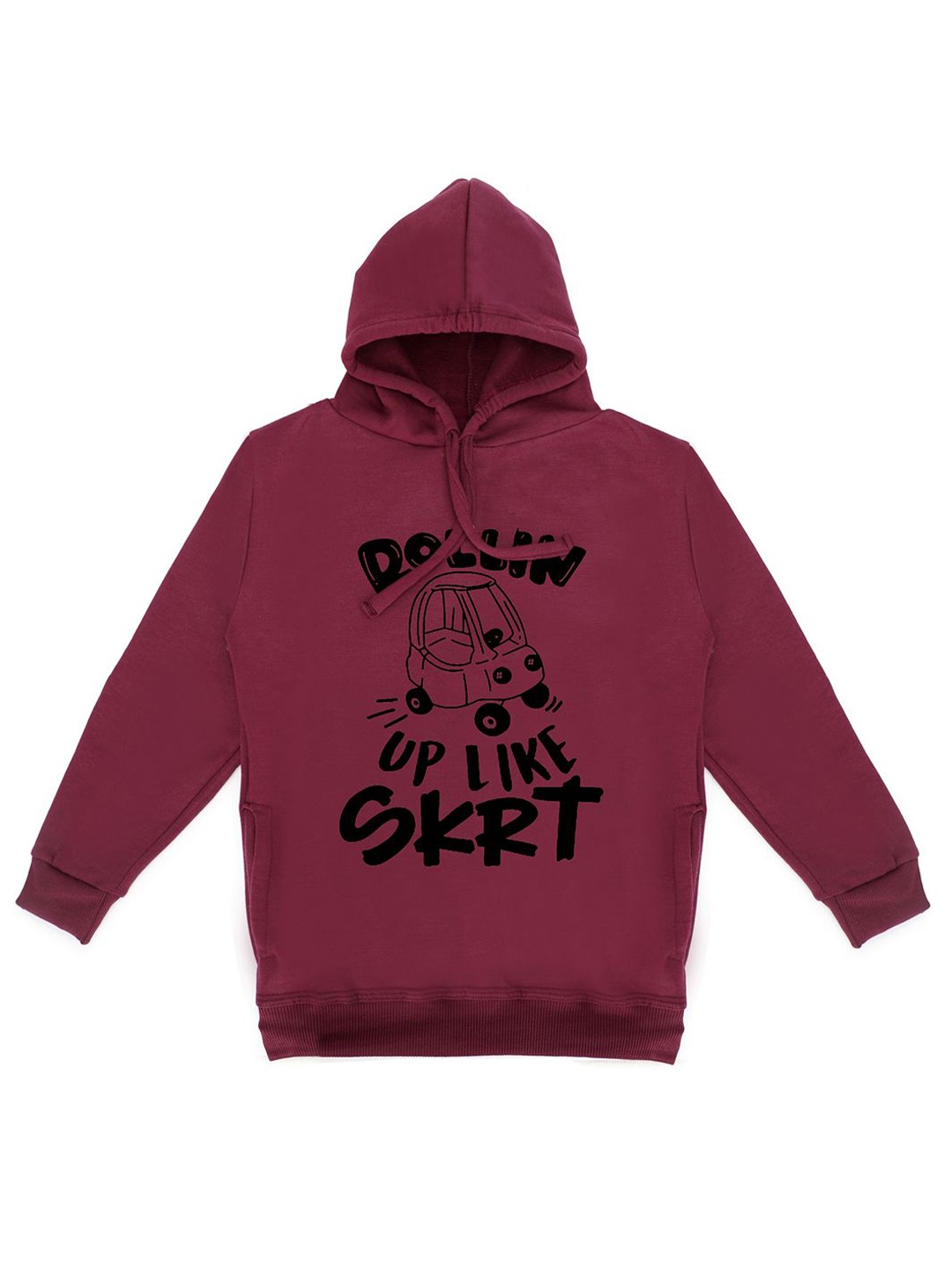 

Fabvio Plus Kids Graphic Printed Hooded Sweatshirt, Purple