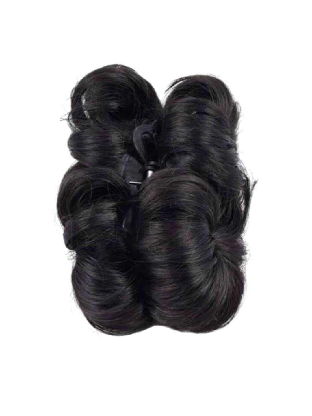 

camola deva Clip-In Bun Wavy Hair Extension - Black - 6 Inch