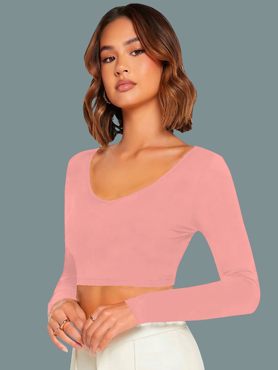 

Dream Beauty Fashion Crop Top, Peach