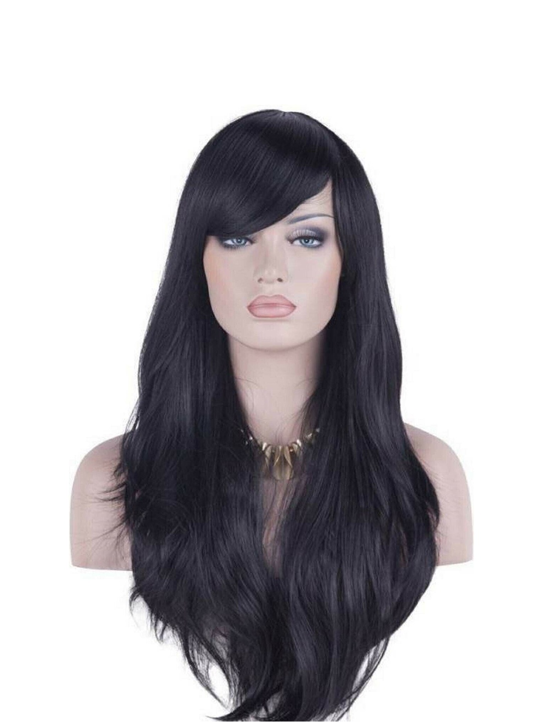 

camola deva Halo Toupee Straight Hair Extension - Black - 36 Inch, Brown