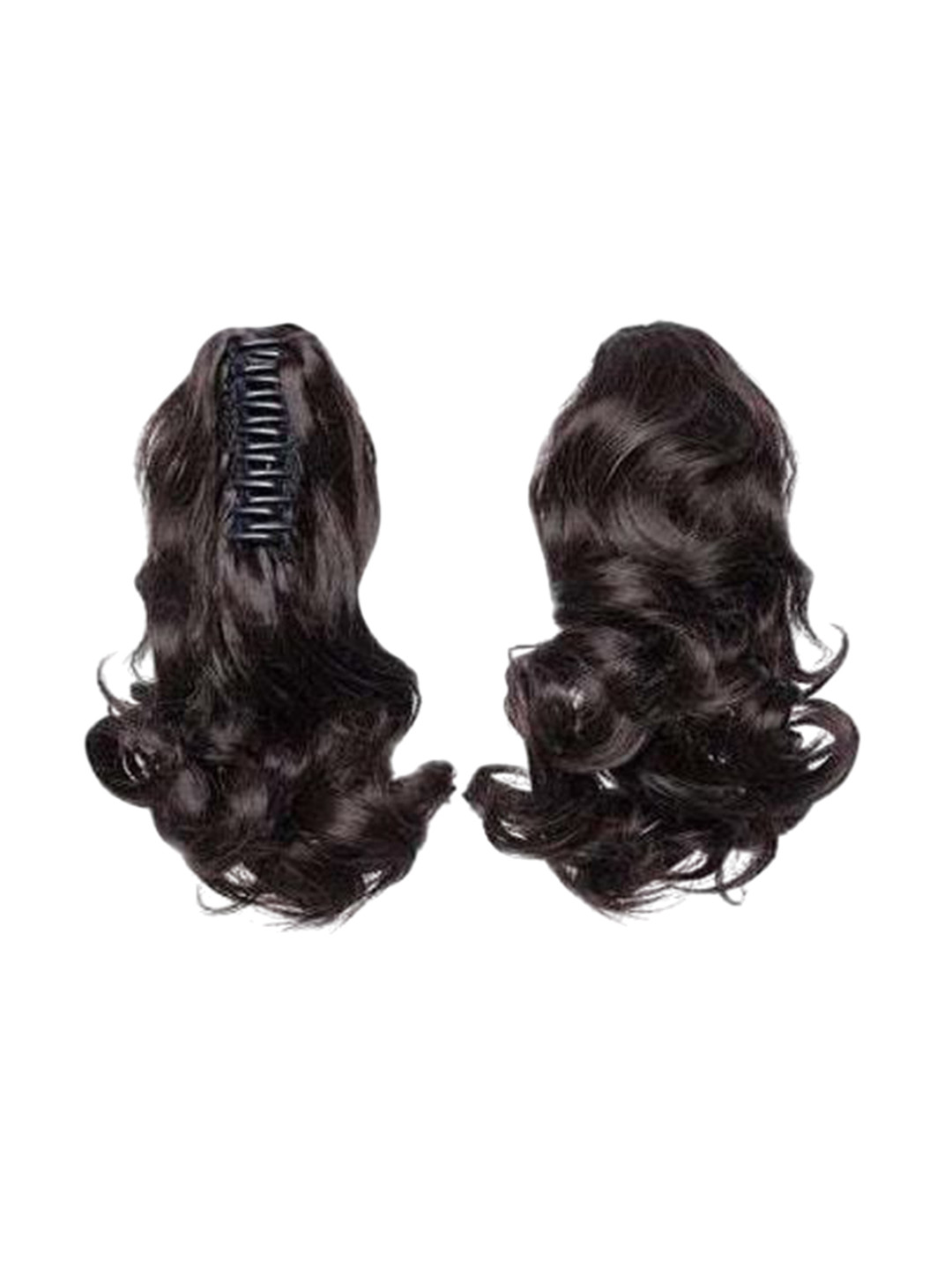 

camola deva Clip-In Wavy Claw Ponytail Hair Extension - Brown - 20 Inch