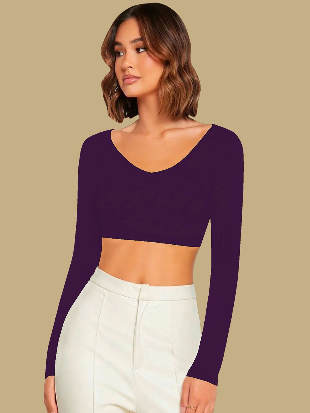 

Dream Beauty Fashion Crop Top, Purple