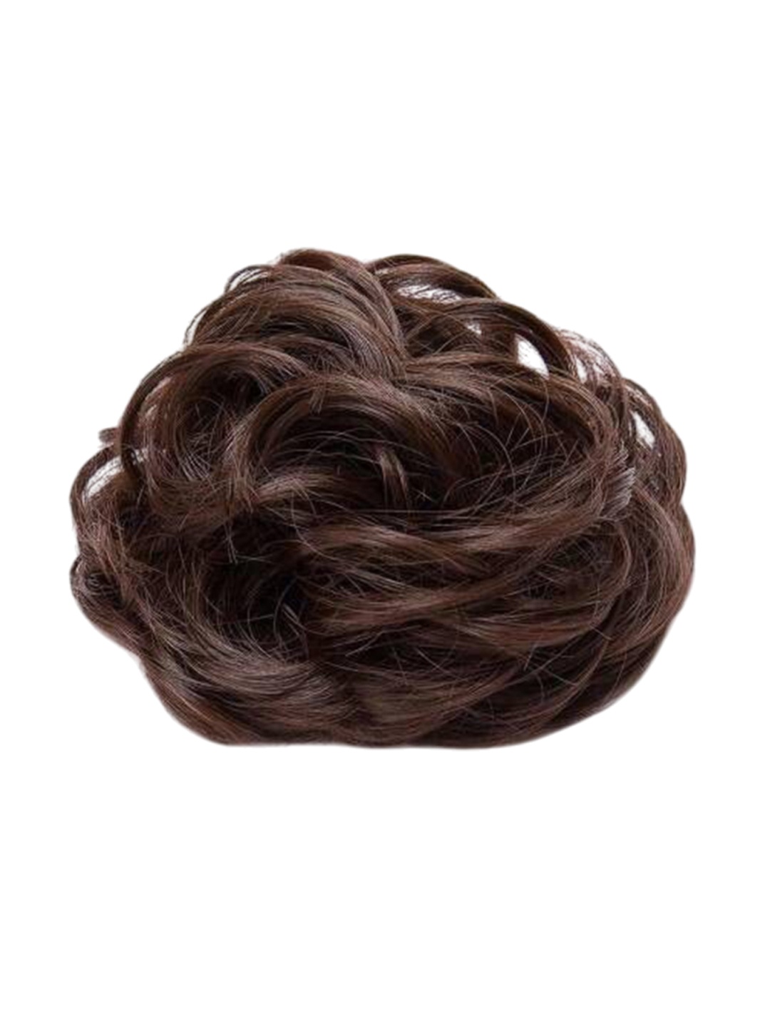 

camola deva Clip-In Bun Wavy Hair Extension - Natural Brown - 6 Inch