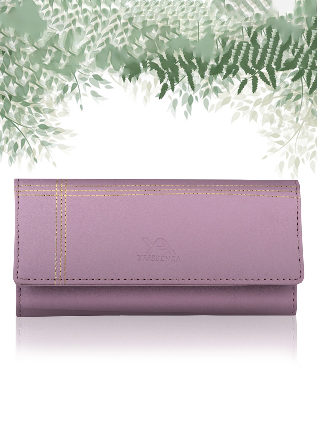 

YESSBENZA Textured Envelope Clutch, Purple