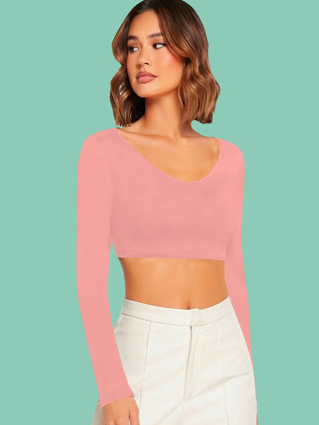 

Dream Beauty Fashion Crop Top, Peach
