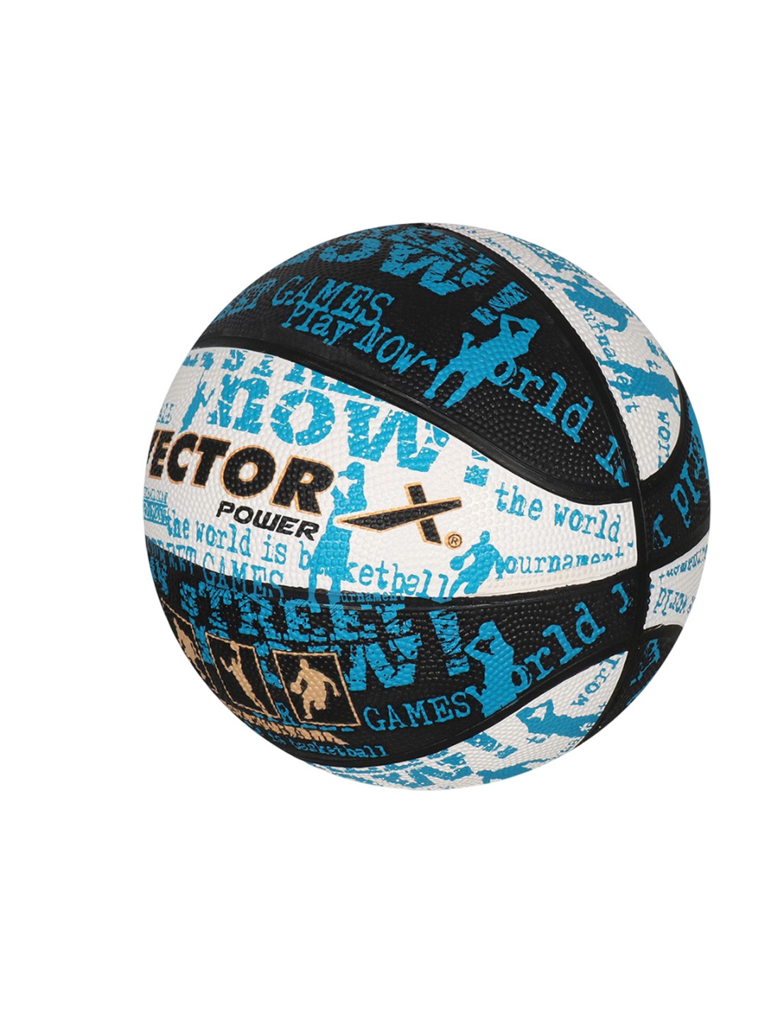 

VECTOR X POWER Printed Basketball With Air Needle, Blue
