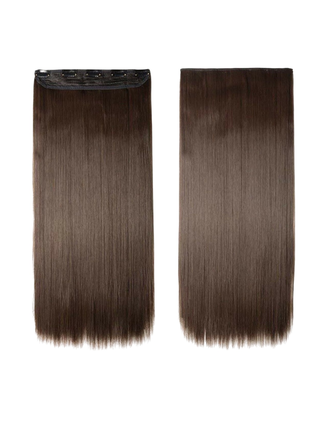 

camola deva Clip-In Ponytail Straight Hair Extension - Brown - 24 Inch