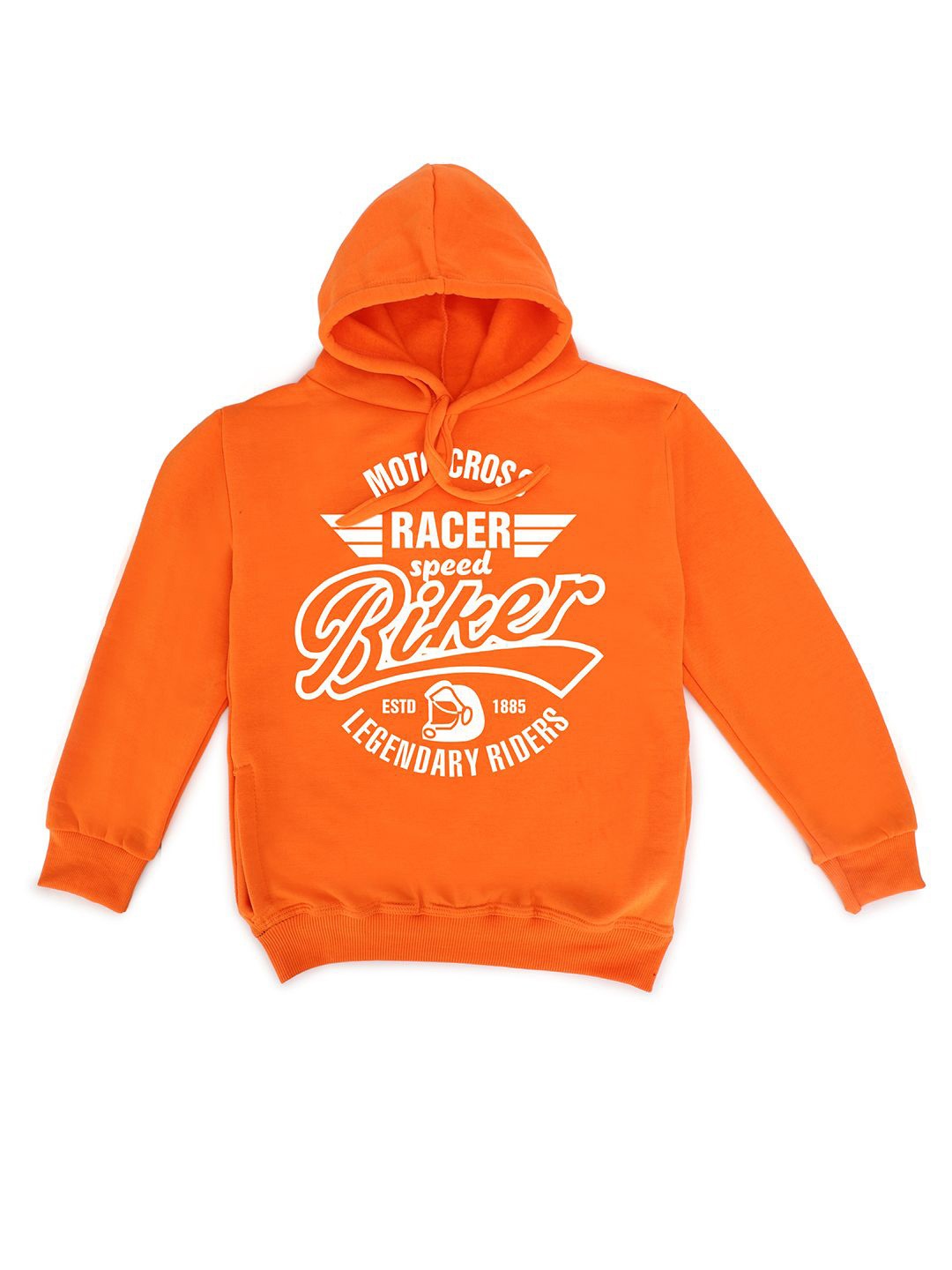 

Fabvio Plus Kids Printed Hooded Sweatshirt, Orange