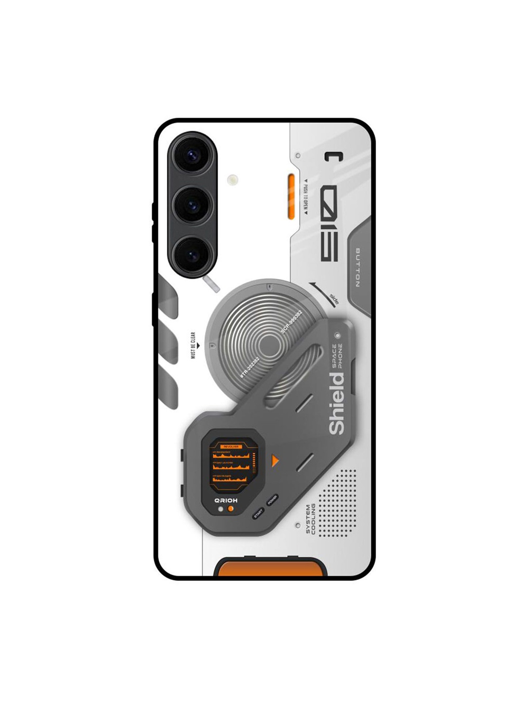 

QRIOH Liberty Cyber Printed Samsung Galaxy S24 Plus Back Case, White