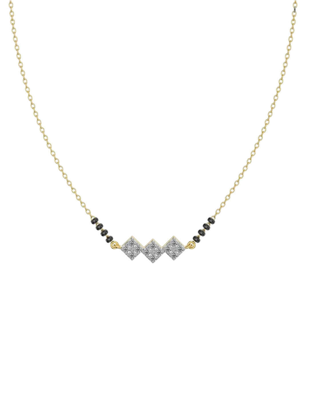 

Emori Reet 14KT Gold Diamond Studded Mangalsutra