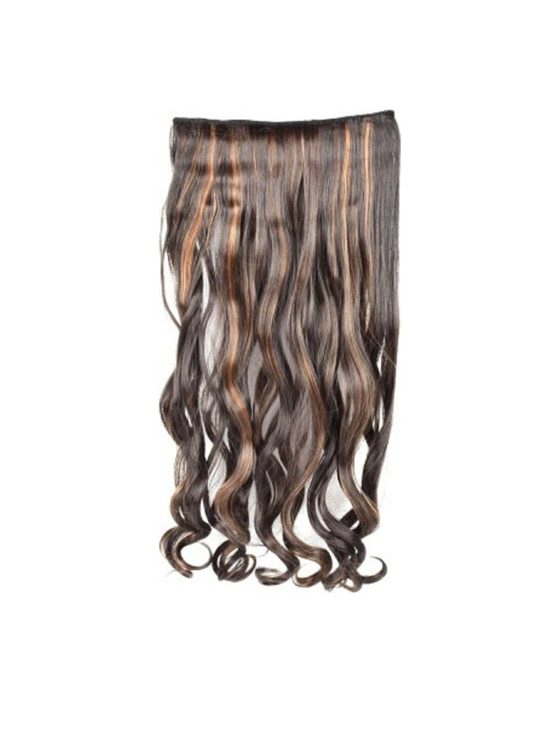 

camola deva Wavy Clip-In Hair Extension - Golden Highlight - 24 Inch, Gold