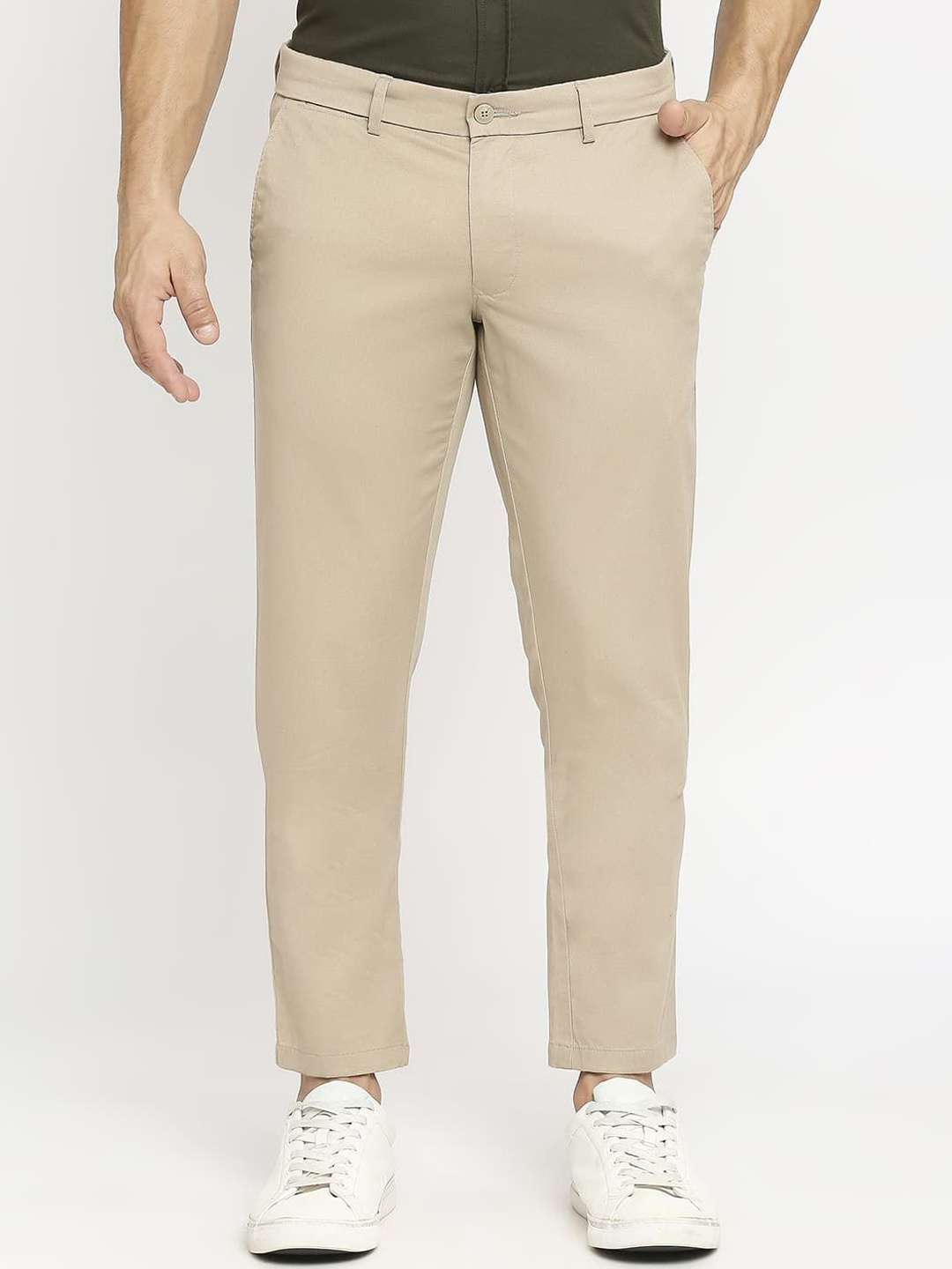 

Basics Men Comfort Trousers, Khaki