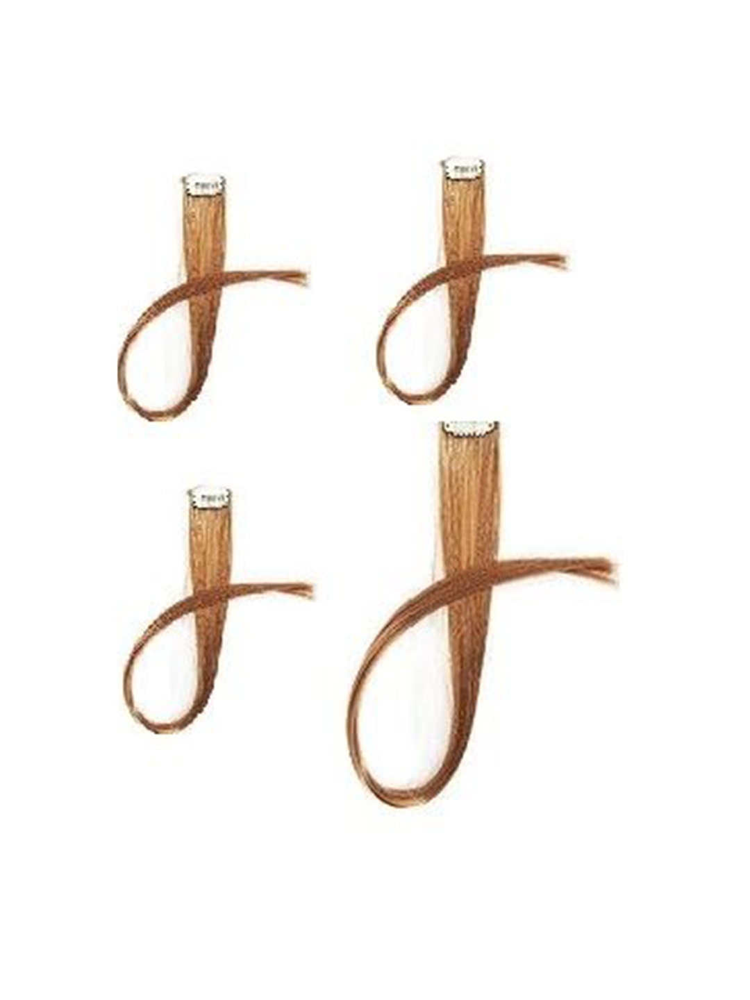 

camola deva Clip-In Ponytail Straight Hair Extension - Brown - 22 Inch, Gold