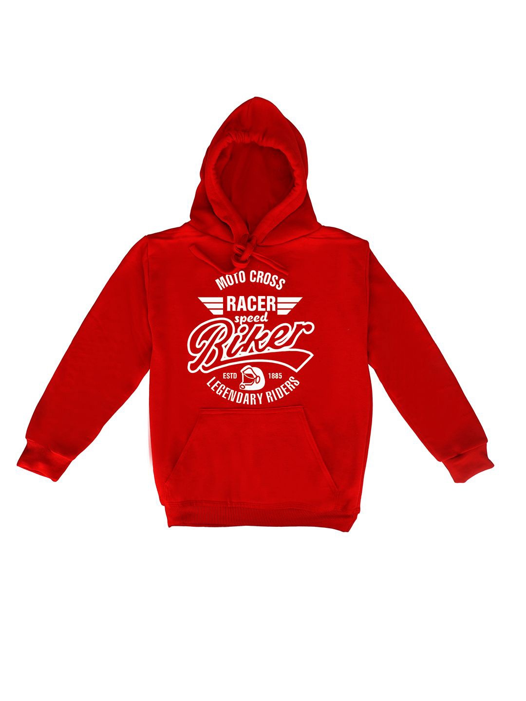 

Fabvio Plus Kids Printed Hooded Sweatshirt, Red