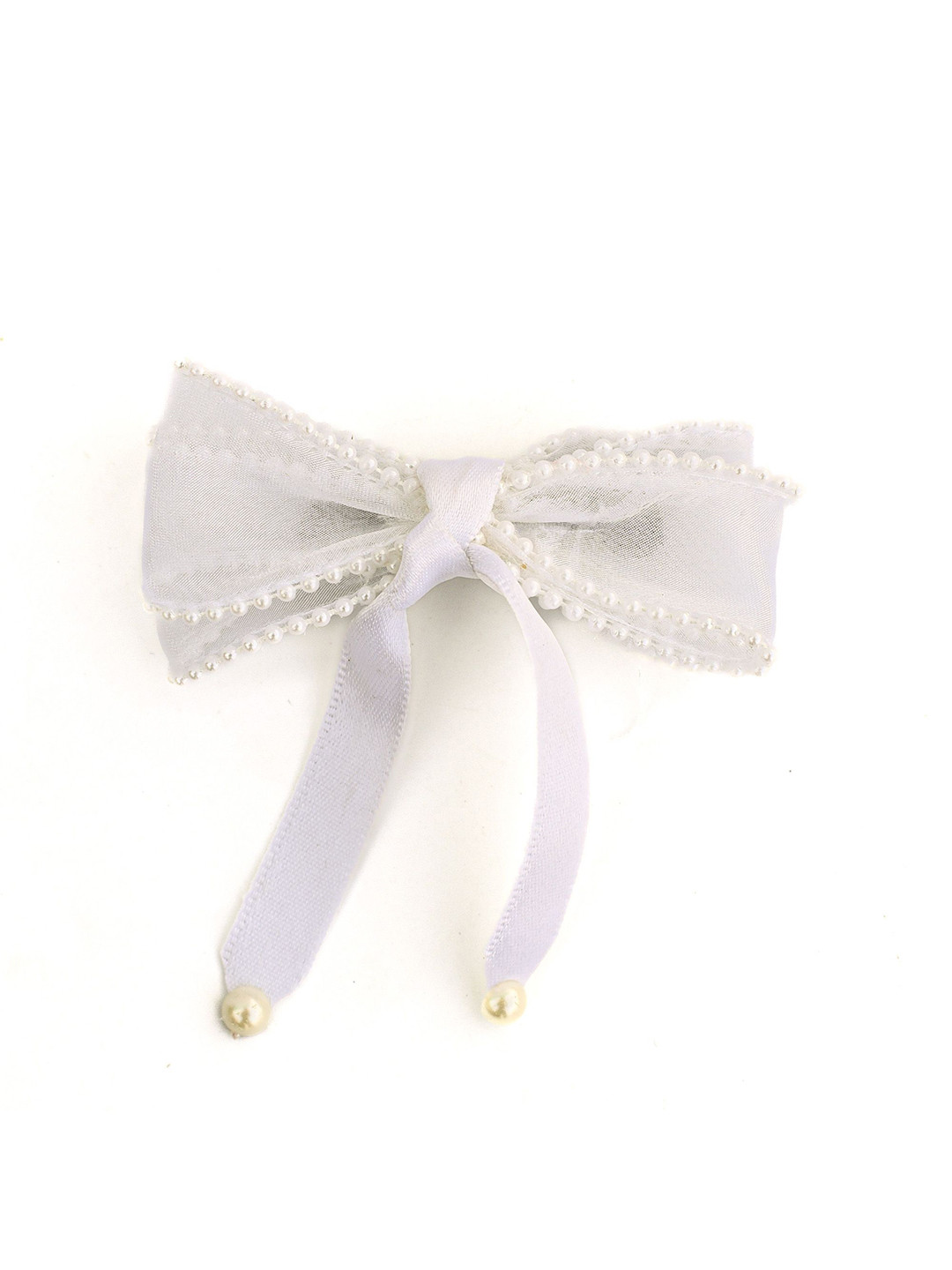 

Daizy Girls Daizy Pearl Lace Bow Hairclip_White