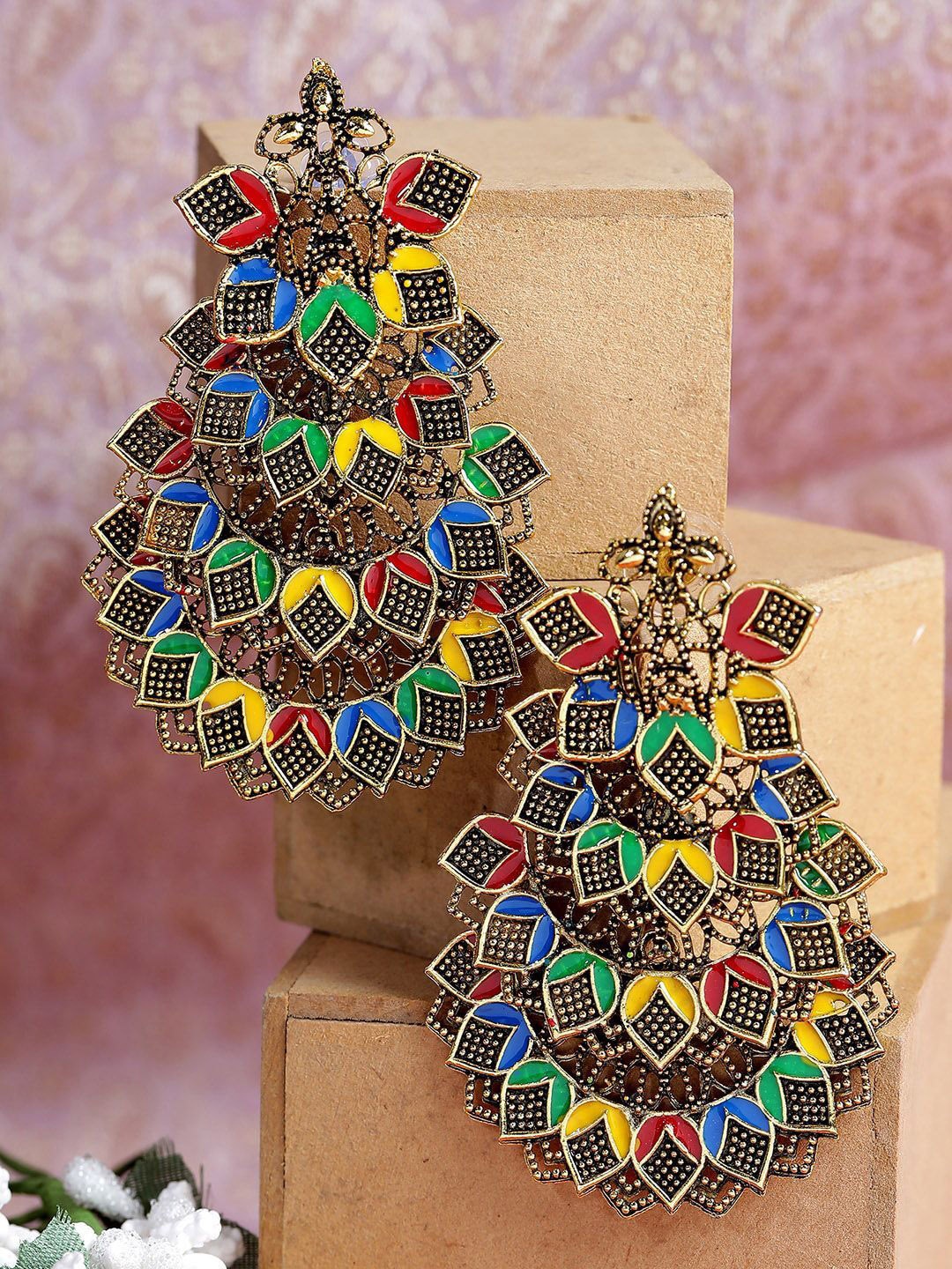 

Anouk Gold Plated Contemporary Shaped Drop Earrings