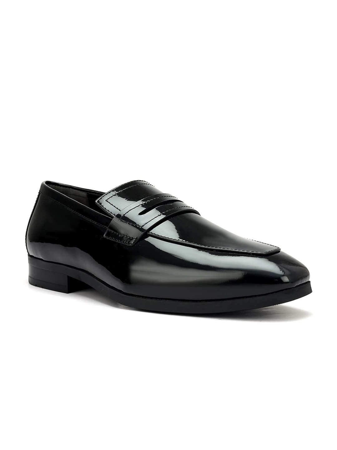 

ROSSO BRUNELLO Men Leather Formal Loafers, Black