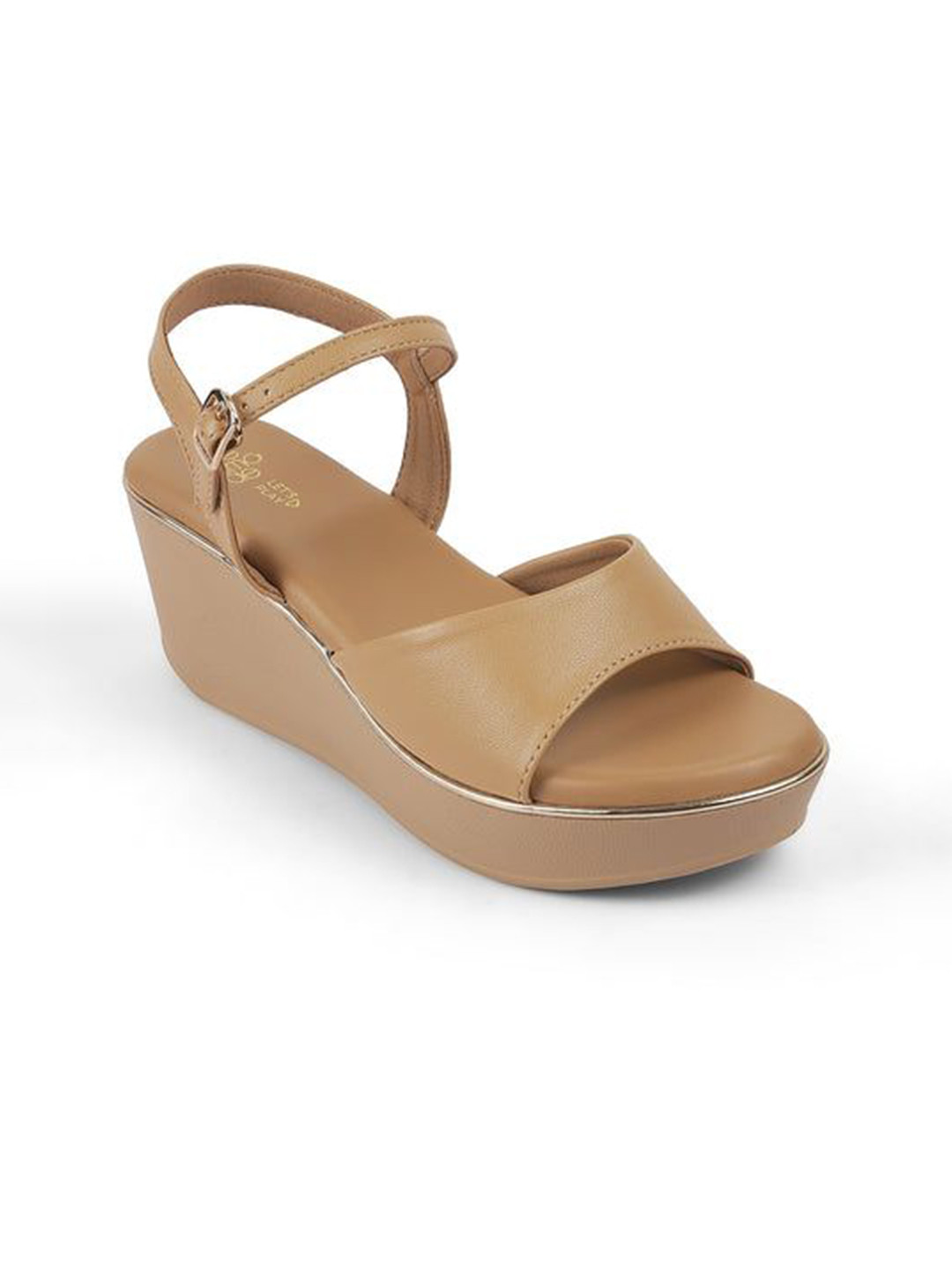 

Tresmode Women Open Toe Wedge Sandals, Beige