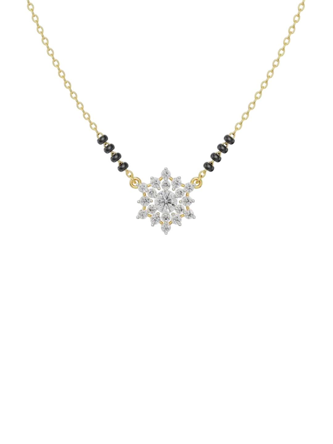 

Emori Women 18KT Seher Diamond Mangalsutra, Yellow