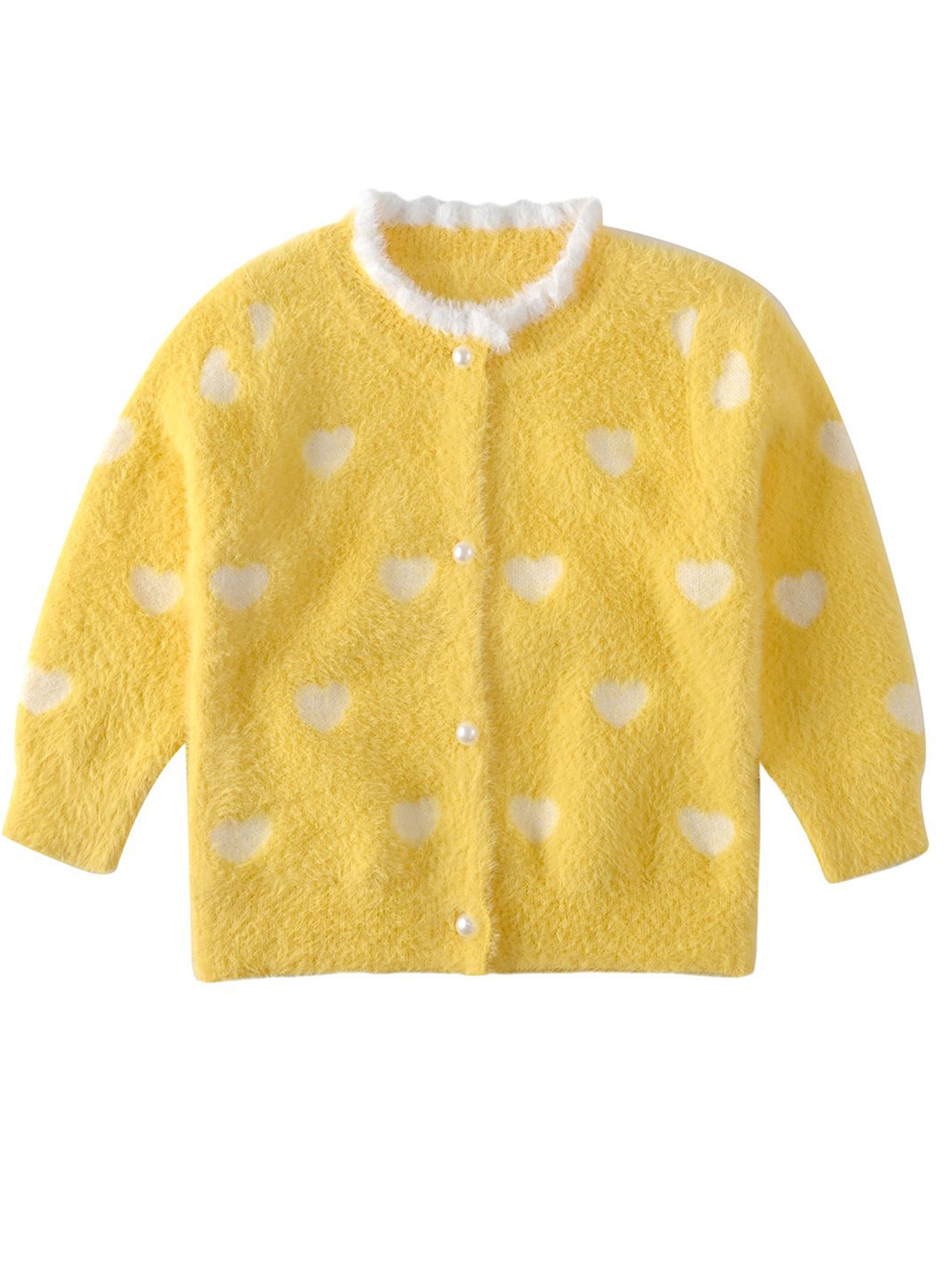 

Bold N Elegant Girls Cardigan Sweaters, Yellow