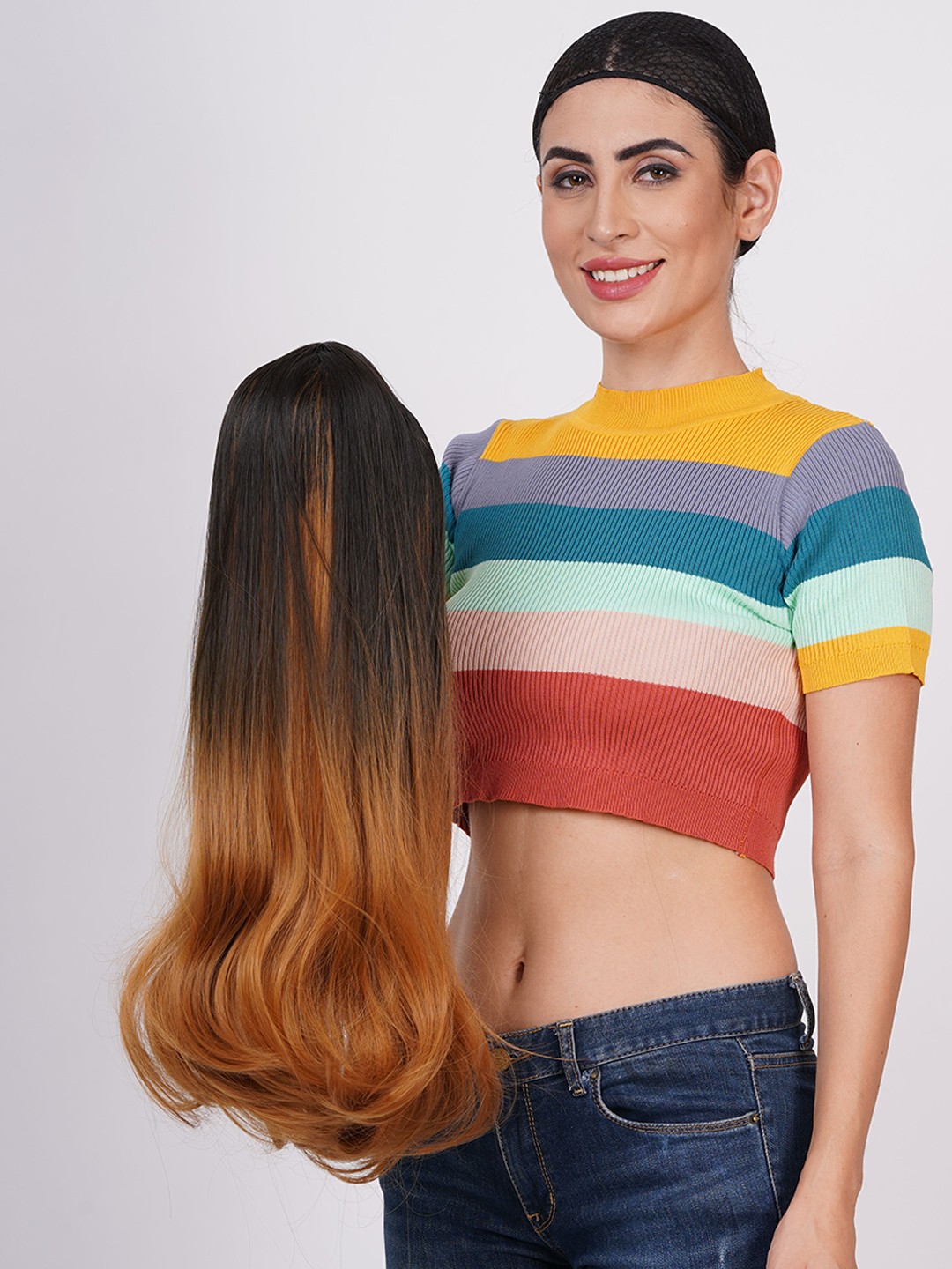 

camola deva Straight Halo Hair Extension - Brown - 28 Inch